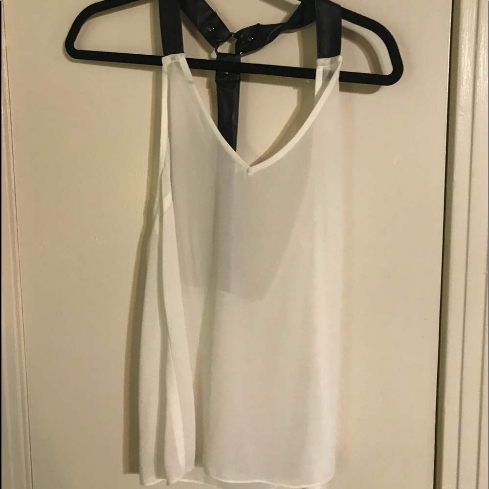 Black and white tank top